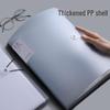 Morandi A4 Transparent Multi-Layer File Folder with Insert Pages and Buckle Closure