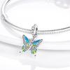 Grüne Farbe Charms Fit Armbänder 925 Silber Avocado Klee Perle Kaktus Chamäleon Zirkon DIY Schmuck Charme