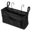Bedside Caddy Storage Bag Oxford Cloth Multi Pockets Hanging Bag Large Capacity Hanging Storage Organizer with Metal Hook