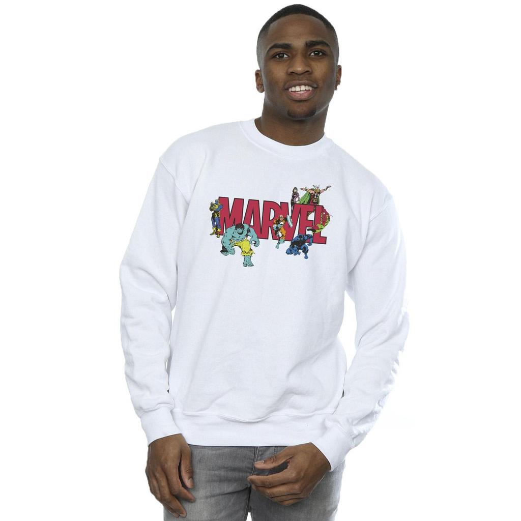 Marvel Mens Comics Characters Sweatshirt