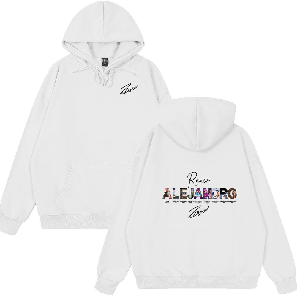 Rauw Alejandro Album Cover Print Hoodies Men Women Vintage Fashion Long Sleeve Clothes Casual Oversized Style Winter Streetwears