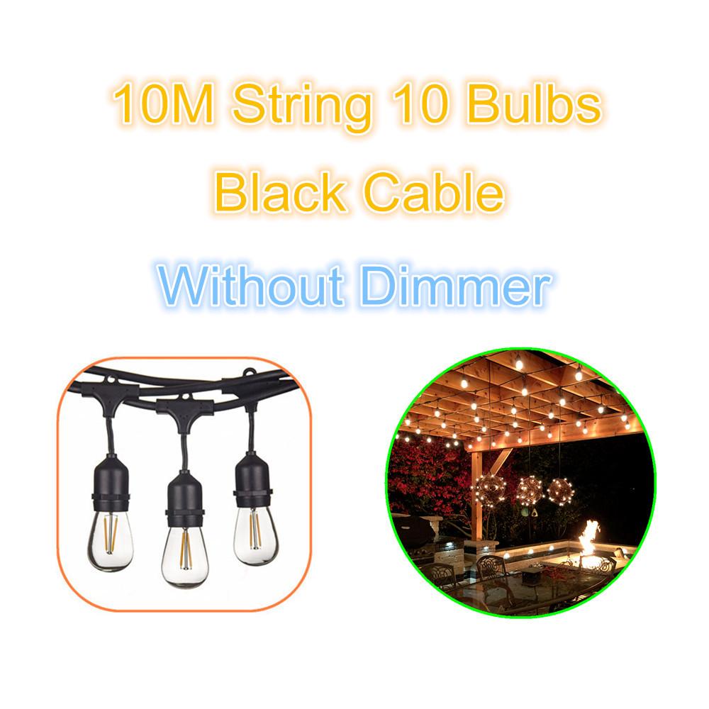 

Светодиодная интеллектуальная гирлянда, уличный светильник для патио с лампочками Эдисона, управление через приложение 2,4 ГГц WI-FI, работает с Alexa/Google Assistant AC240V AU Plug