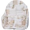 Chair Cushion with Straps - - Central Foam Plate - Beige Rabbit Pattern