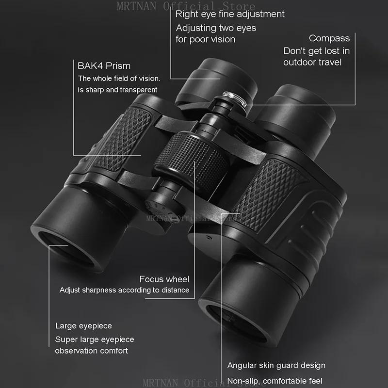 Profession Powerful Binoculars Long Range Folding Waterproof Telescope BAK4 FMC Optics For Hunting Sport Outdoor Camping Travel