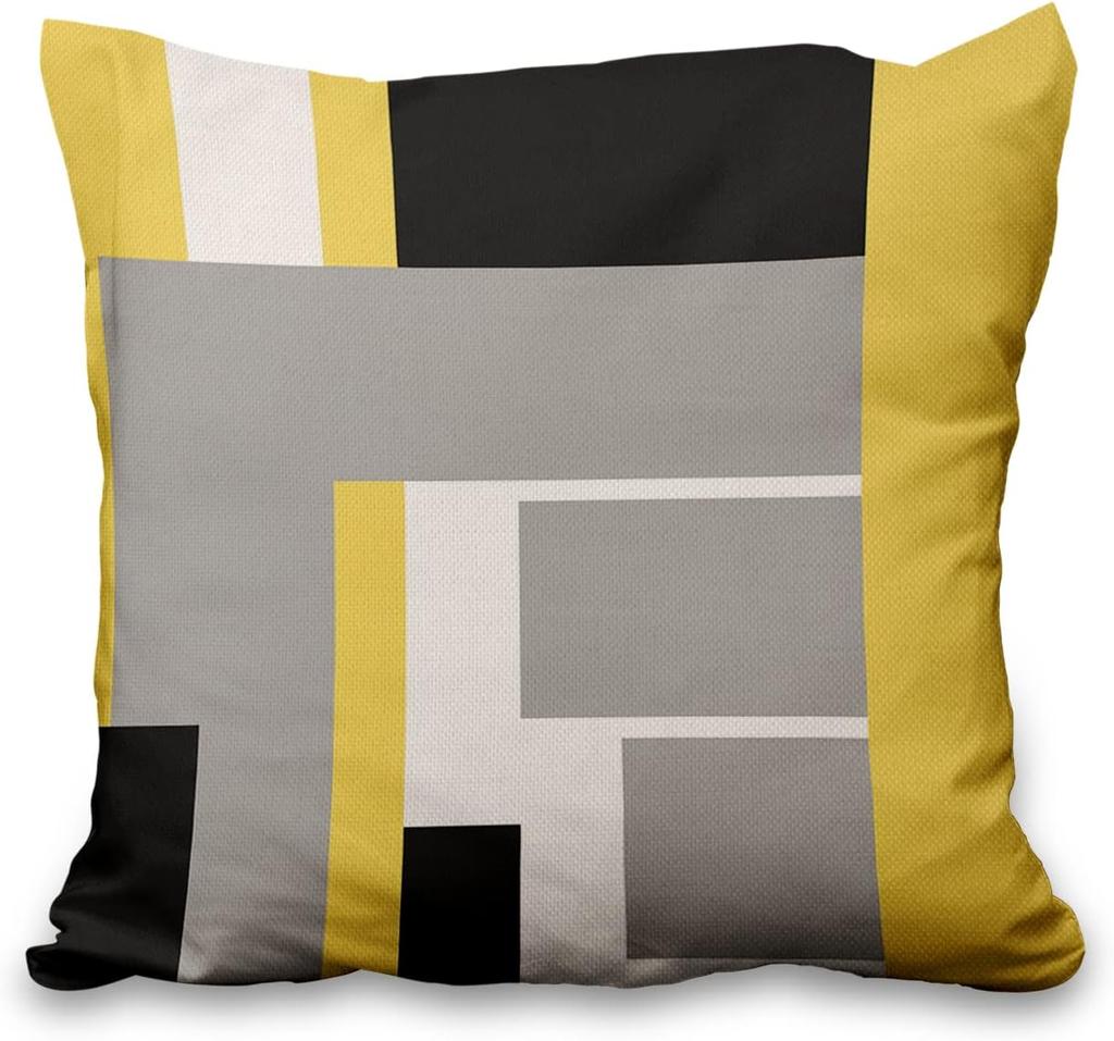 4Pcs Linen Throw Pillow Covers 45X45Cm Soft Decorative Cushion Cases For Sofa Bedroom Living Room Home Decorzippered Pillowcases