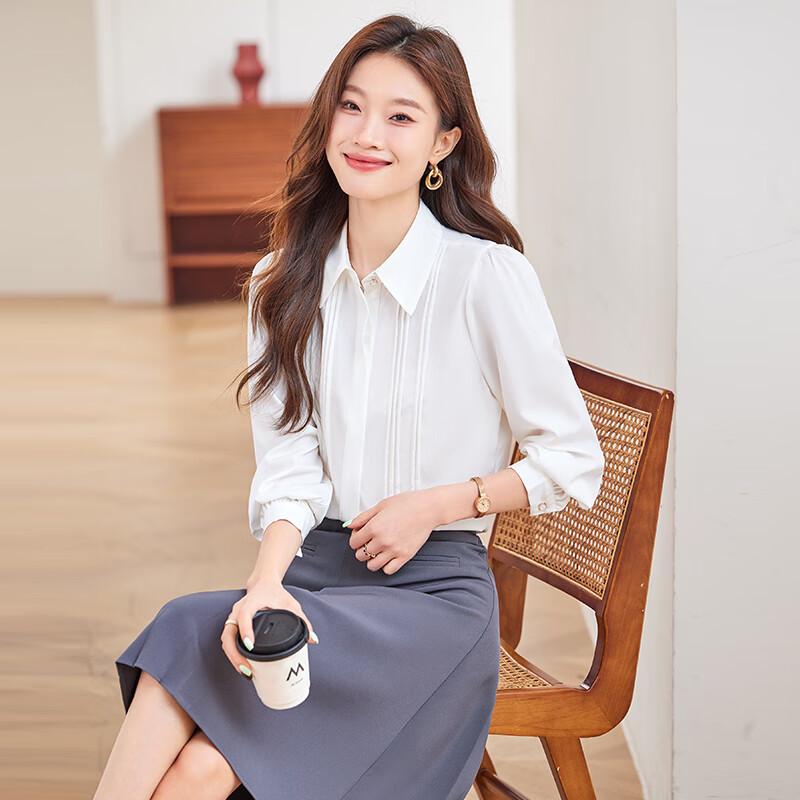 Women s Draped Chiffon Commuter Blouse XL