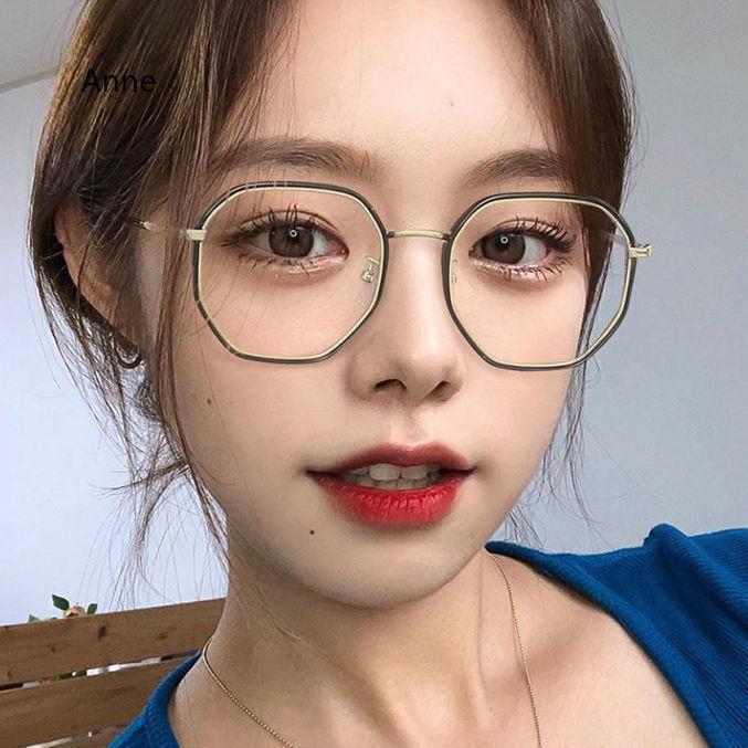 New Myopia Glasses for Women Polygon Frame Increased Vision Reading Glasses Men Anti-blue Light Transparent Computer Glasses