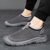 Old Beijing cloth shoes summer new trend hollow flying woven mesh breathable deodorant men's shoes fashion lazy one pedal