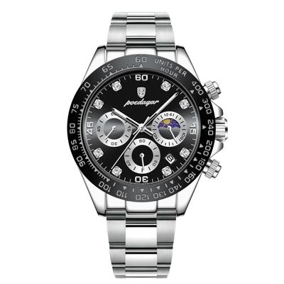 Luxusní hodinky pro muže Křemíkové sportovní pánské hodinky Vodotěsné Luminiscenční Nerezová ocel Chronograf Pánské hodinky Hodiny