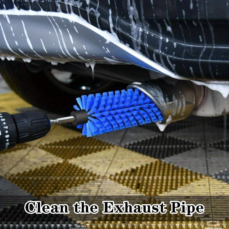 Highly Dense Durable Drill Brush for Car Wheel Cleaning Rims Engines Exhaust Bottle 1 Pack