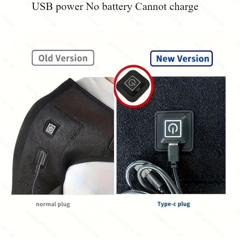 USB Elektryczny Ogrzewany Amr Podgrzewany Pas Na Ramię Ogrzewacz Na Ramię Masaż Pas Na Ramię Fitness Orteza Utrzymuje Ciepło