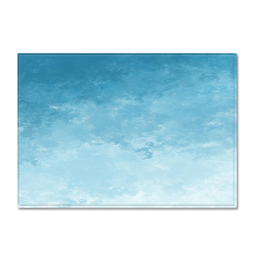 Gradual Change Large Carpet Feather Wind Bedroom Floor Mat