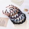 2026 Women's Solid Color Mesh Headband with Teeth - Fashion Skull Wrap Hair Accessory