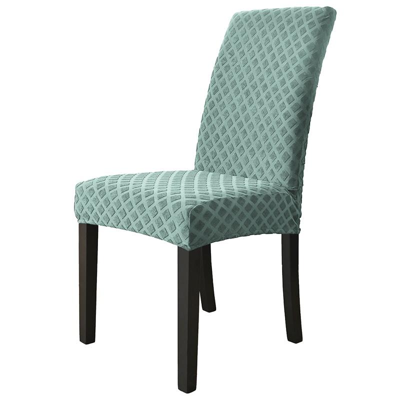Jacquard Chair Cover For Dining Room Chair Slipcovers Universal Size Elastic Seatch Hotel Wedding House Banquet Chairs Covers1PC