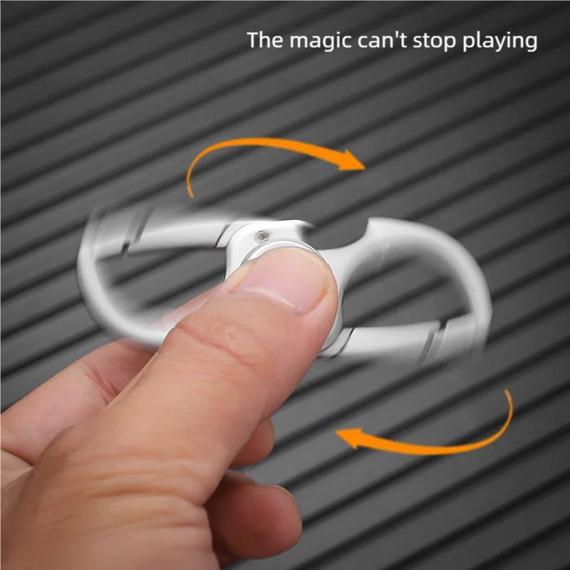 Keychain Spiner Fidget Hand Spiner Anti Anxiety Toy Relieves Stress Finger Ketchain Bottle Opener EDC Children's and Boys' Toy