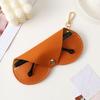 1pc Portable PU Glasses Bag Foldable Travel Sunglasses Case Simple Glasses Storage Box Travel Glasses Case Holder Pouch Cases