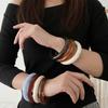 Colorful Wrist Bracelets Smudged Lady's Bracelet New Resin Bangles Gifts