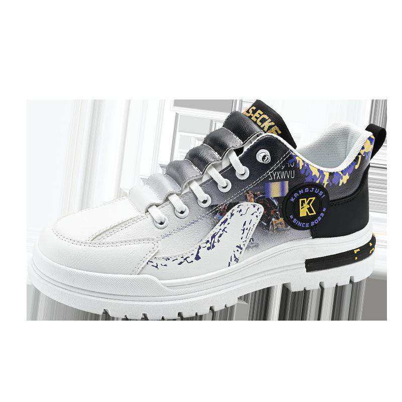 

Весенние новые мужские туфли на высокой платформе, повседневные туфли для серфинга, мужские спортивные водонепроницаемые, нескользящие, универсальные и дышащие маленькие белые туфли 39 черный серый