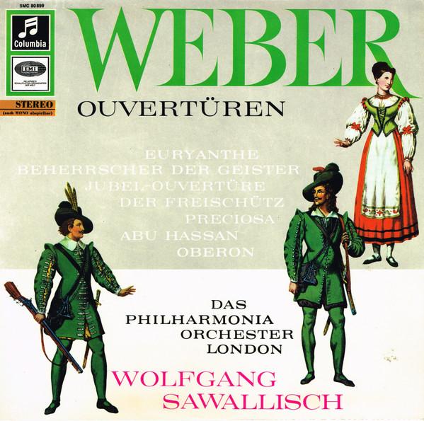 

LP Record PHILHARMONIA ORCHESTRA WOLFGANG SA Weber Ouvertren SMC80899 Columbia Germany Classical Used