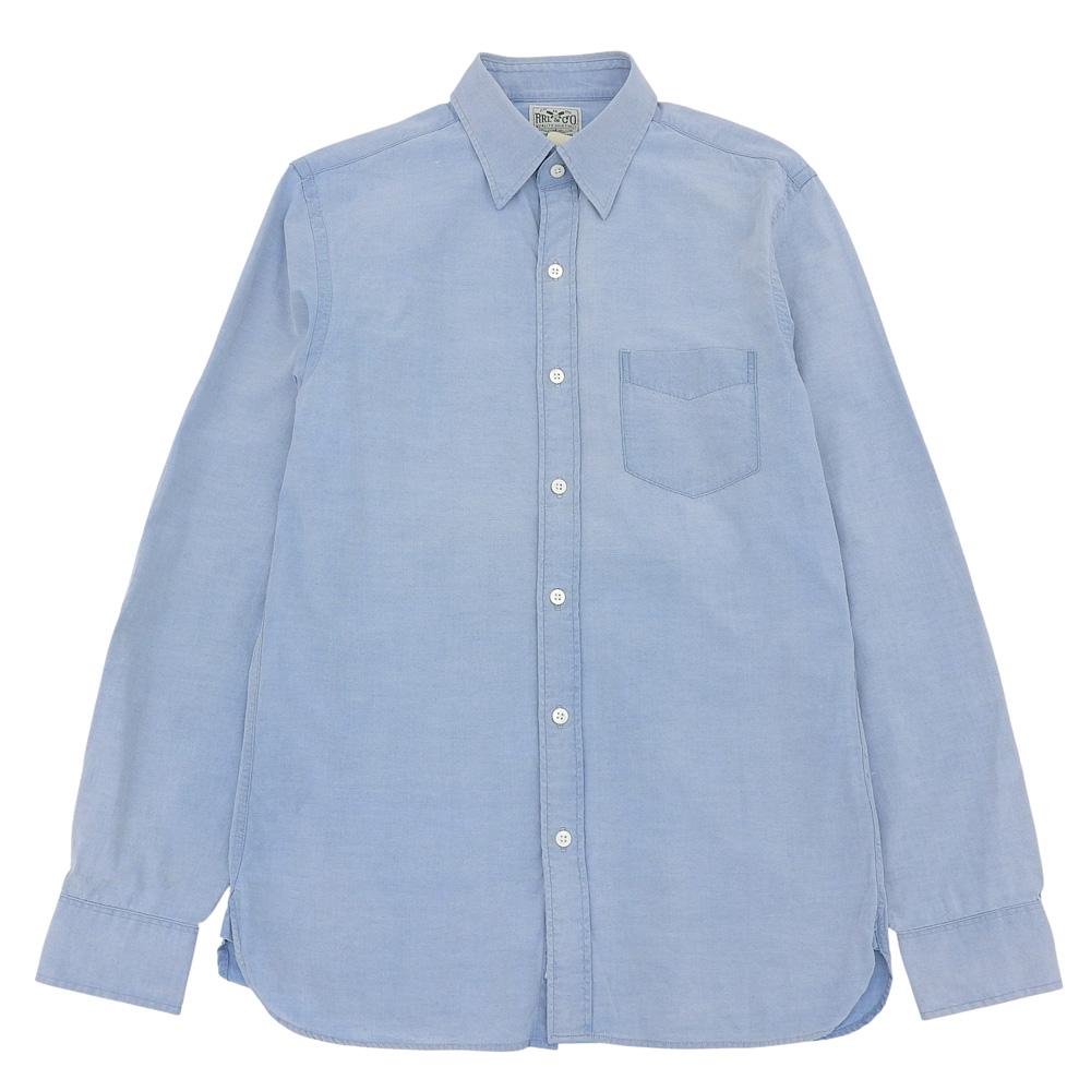 RRL Herren Baumwoll-Chambray-Hemd, Hellblau, Größe S Oberteile S 170/92A HellblauGebraucht