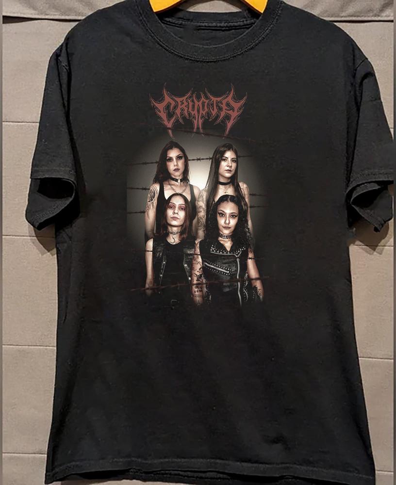 Crypta Band Black Cotton All size S-5XL Gift Fans T-shirt RARE DS91 Unisex T-Shirt XL