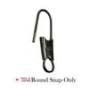 50 Pieces Made in Japan Round Snap Only Snap Fishing Gear Fishing Tackle 1 (Black, [50 Pieces])
