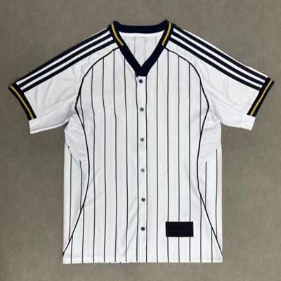 World Cup '26 Argentine Superliga Boca Juniors Retro Striped Short Sleeve Jacket Jersey