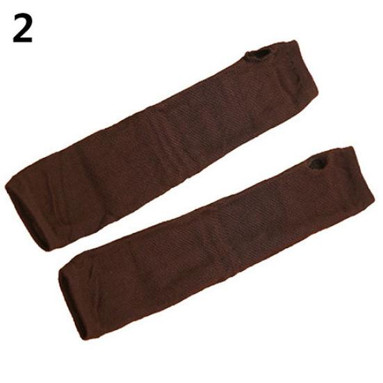 Fashion Women Lady Knitted Long Fingerless Gloves Wrist Arm Hand Warmer Winter