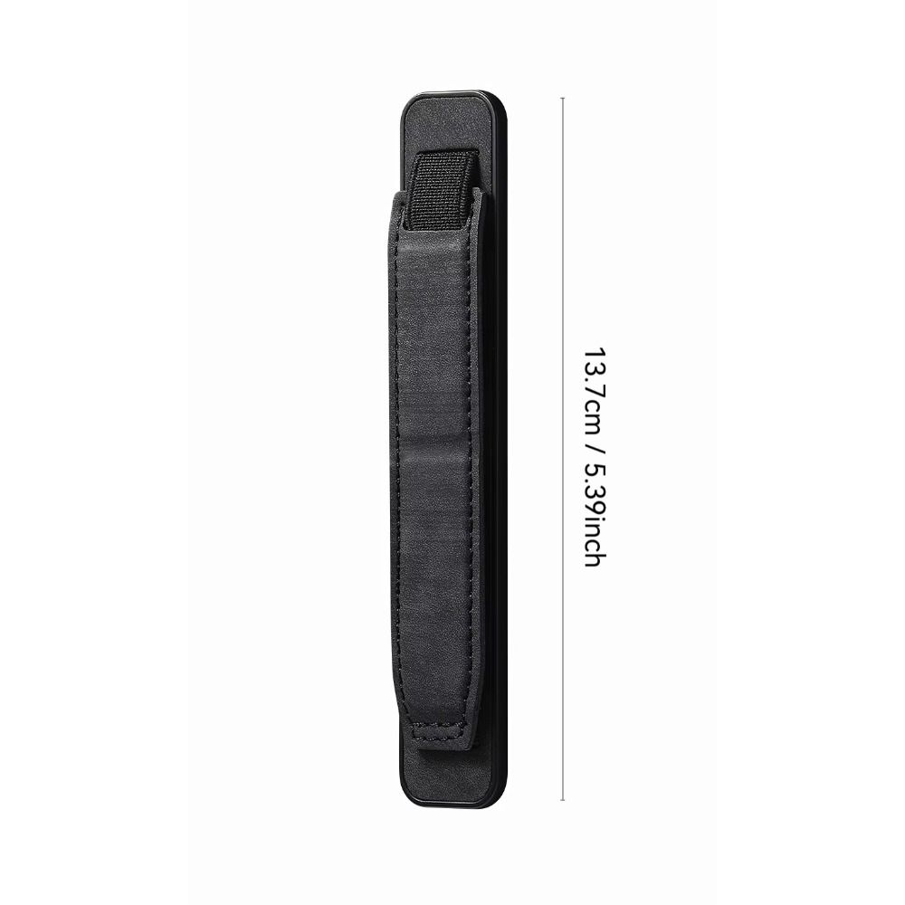 New Wristband Phone Finger Grip Strap Telescopic PU Leather Cell Phone Holder Self-adhesive Bracket for Most Smartphone