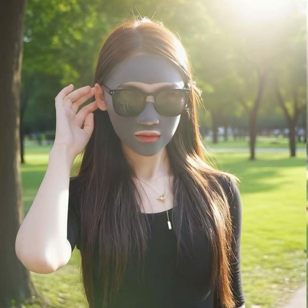 Spurlos Eis-Seiden-Maske Anti-UV Reit-Gesichtsmaske Neue Gesichtsbedeckung Schal Damen