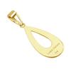 Lala Christie Drop Necklace Top for Men and 18K Gold Women, (lp103-0004-yg)
