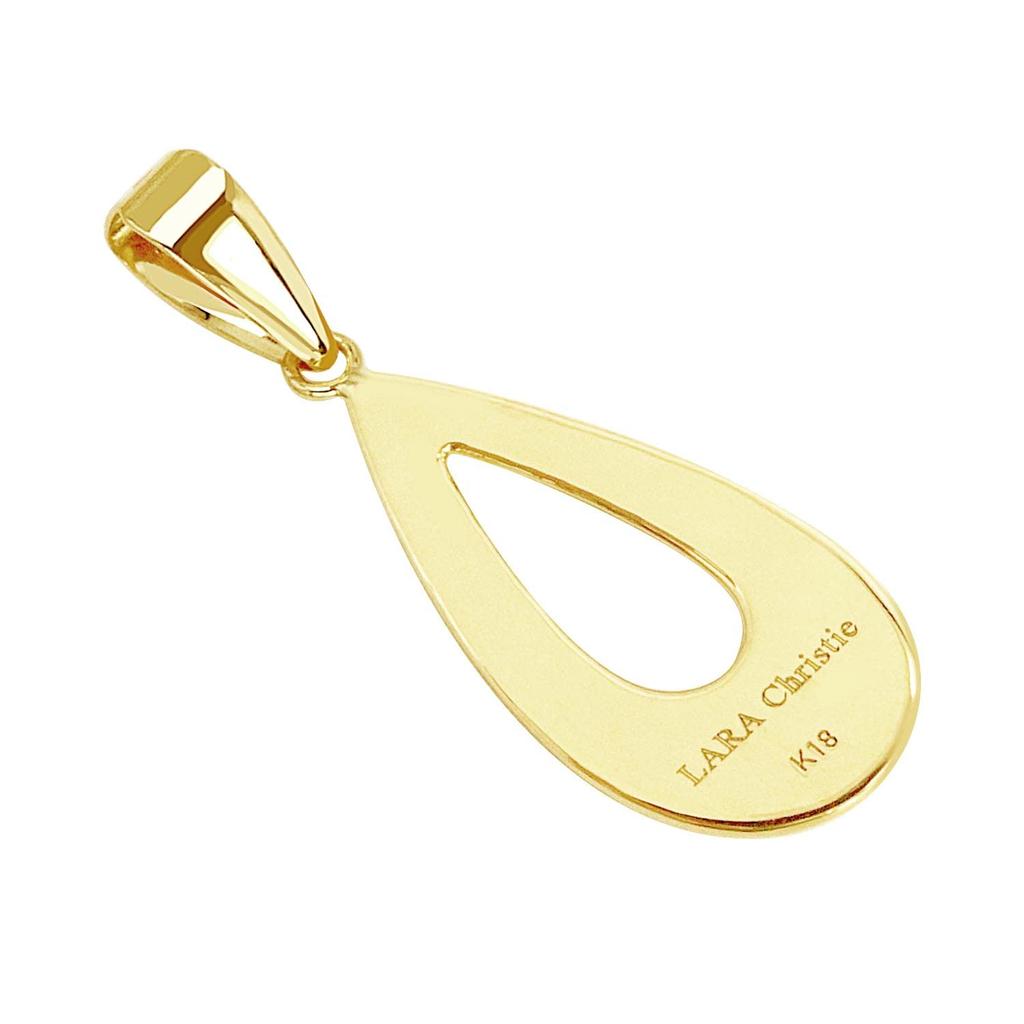 Lala Christie Drop Necklace Top for Men and 18K Gold Women, (lp103-0004-yg)