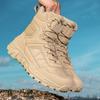 Men Tactical Boots Lace Up Brand Ankle Hiking Shoes Desert Work Boots Waterproof Unisex Climbing Shoes Plus Size
