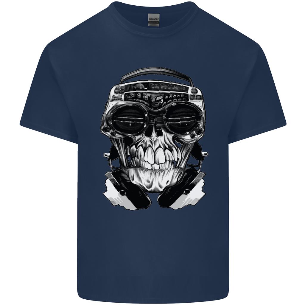 Ghetto Blaster Skull Unisexs Light Cotton TShirt