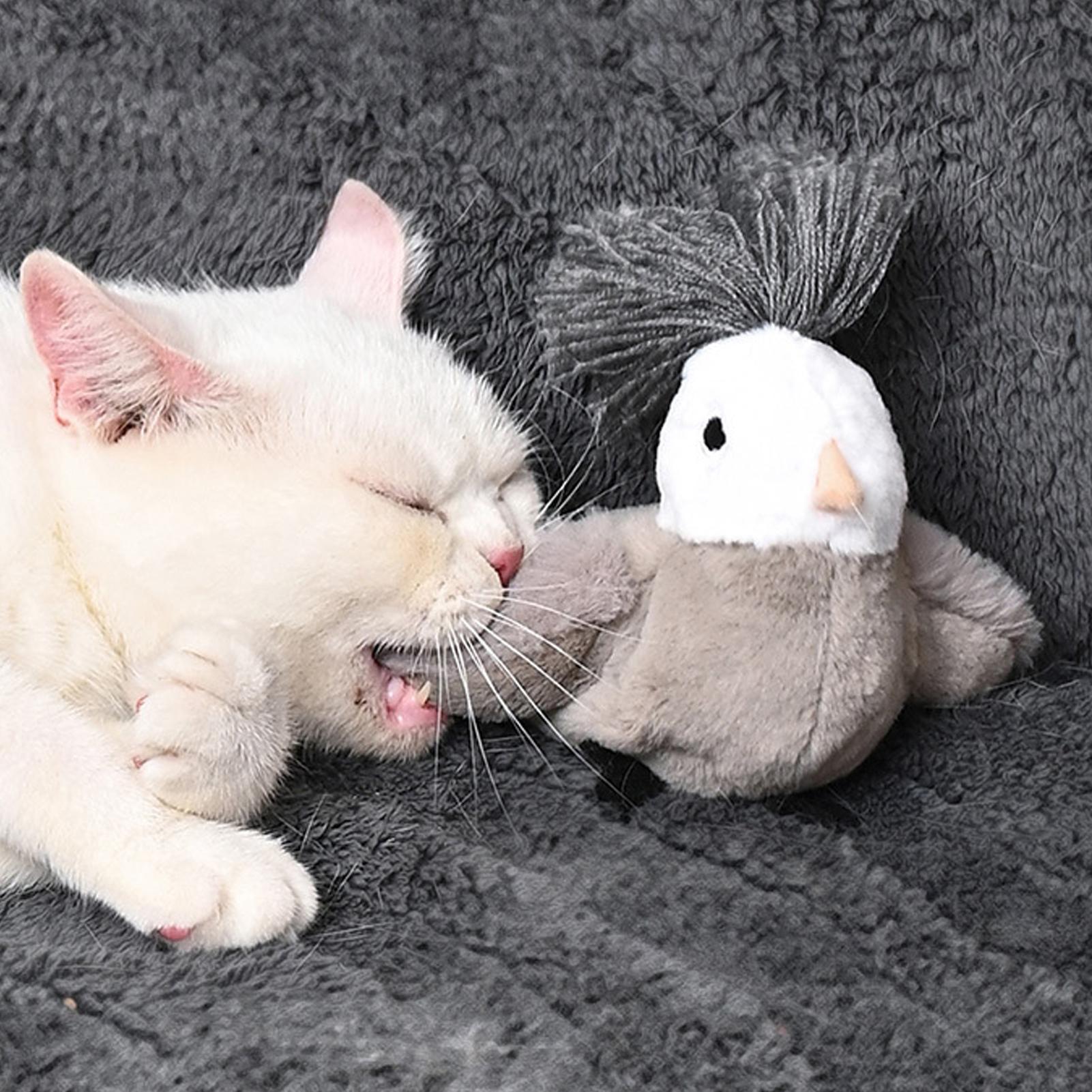 

2025 Симулятор летающей птицы Игрушка для кошек Перезаряжаемая Интерактивная трепещущая птица Игрушки для кошек Реалистичная игрушка для котят China Mainland