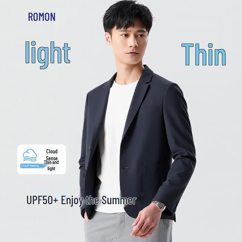 Romon Men s Summer Ice Silk UV Protection Blazer 4XL
