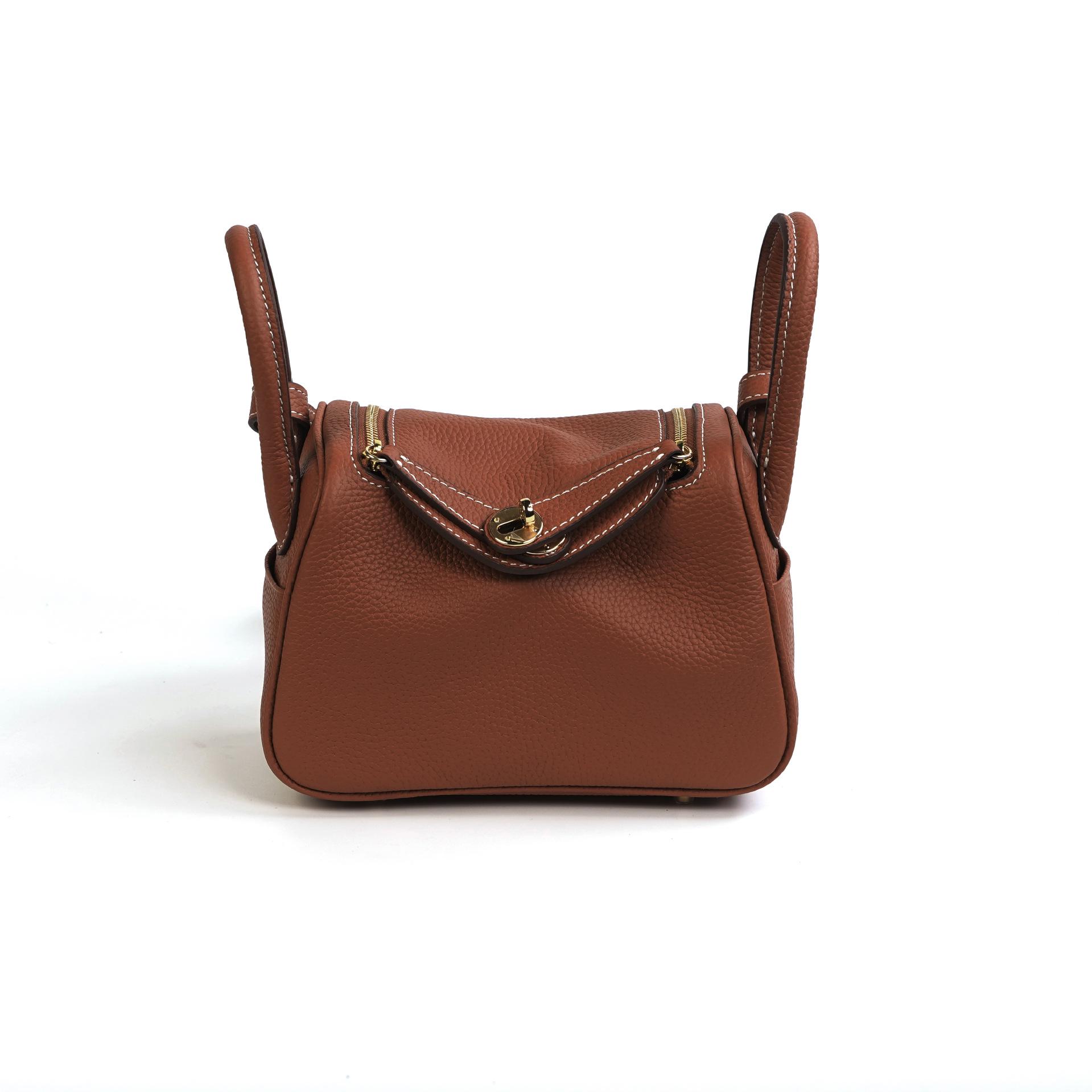 

2025 Жіноча Універсальна Сумка-подушка Lindy з коров ячої шкіри через плече Large: L26*W14*H17cm (Short Strap)