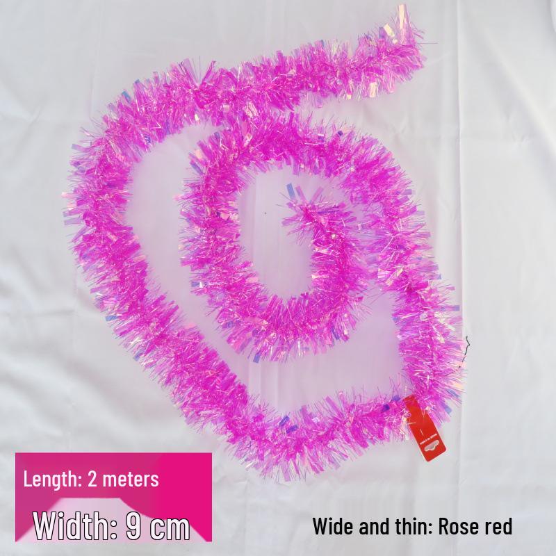 Sedmibarevný vlněný proužek na vánoční a narozeninové dekorace