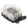 Car Audio Fuse Holder 4GA IN 4GA OUT 100A Digital Display Stereo Distribution Block Box for Automobile Boat Yacht RV