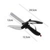 Separable Stainless Steel Barbecue Steak Cutting Shear Household Vegetable Scissors 2 In 1 Multi Kitchen Tool Fruit Knife