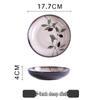 Bairun Ceramic American-Style Bowls & Plates Set - INS Style, Underglaze Color, Ideal Housewarming Gift & Tableware for Dinner or Noodles.