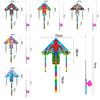 Plastic Triangle Kite For Kids With Glass Fiber Frame Handmade Modern Simple Style