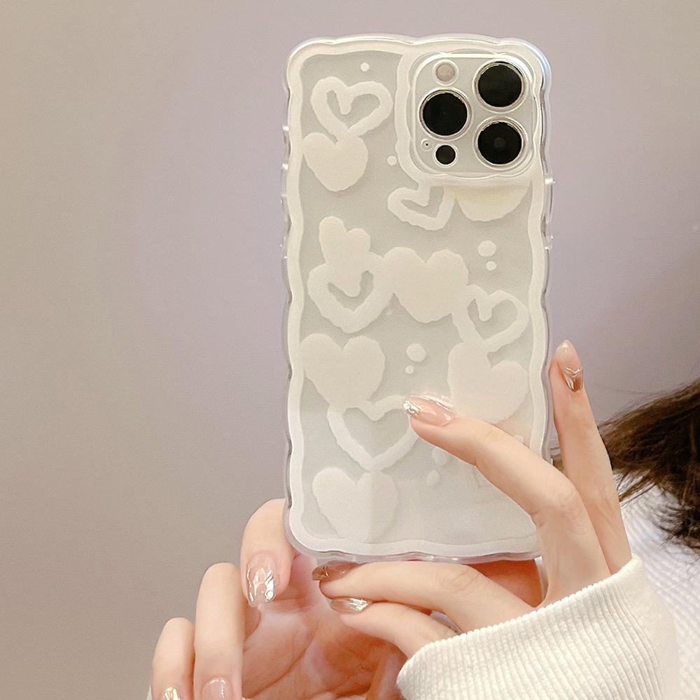 Dreamy Love Suitable for Iphone15 Apple 16 Mobile Phone Case 14pro Max Wave Edge 11 Girl X Laser 13