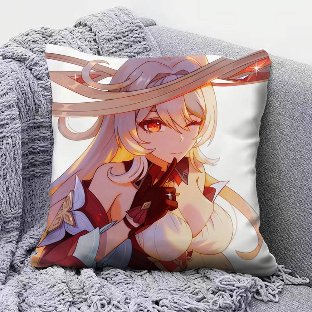 Genshin Impact Alice Pillow Covers Home Sofa Cushion Covers and Aecorative Custom