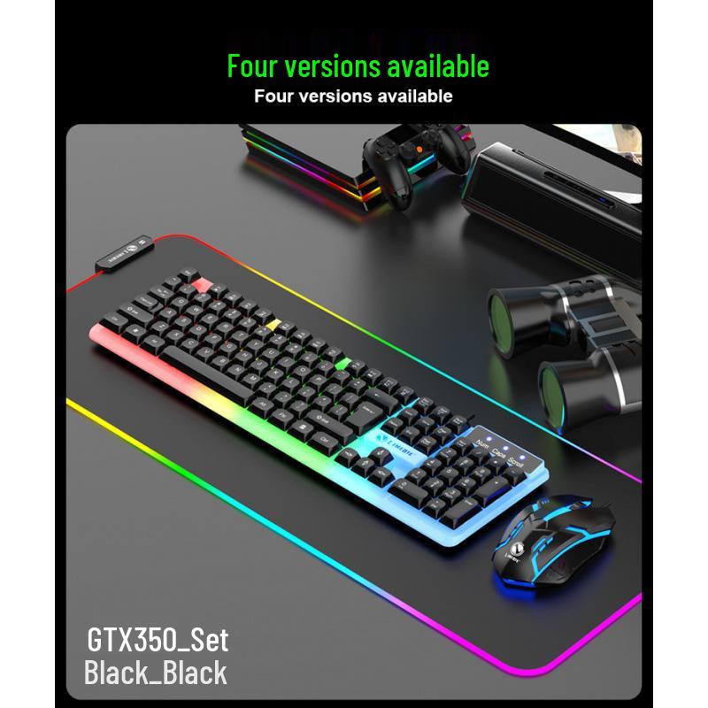 Russian Arabic Wired Luminous Gaming Keyboard & Mouse Set