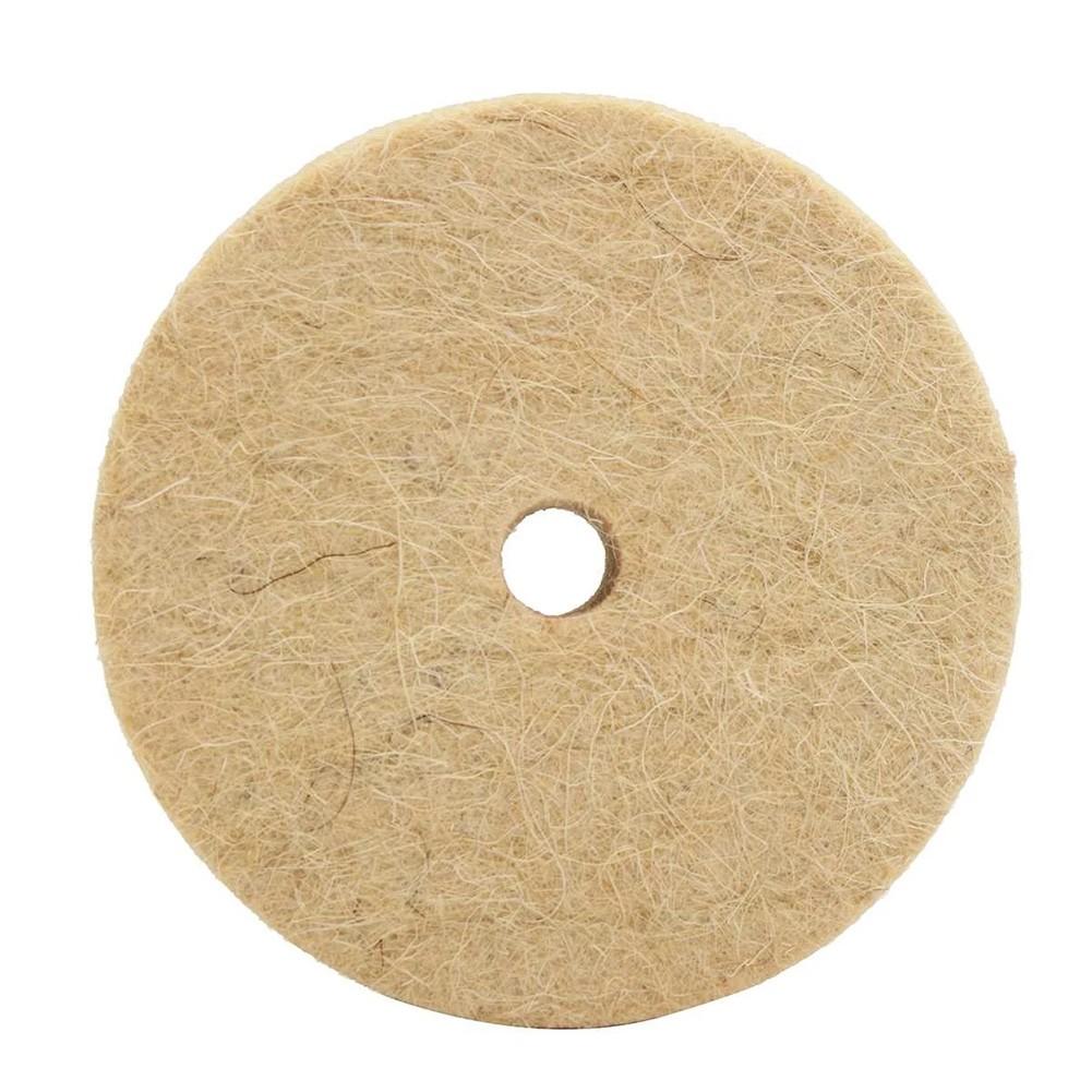 3 Inches Wool Felt Polishing Wheel 3\'\' Beige Buffing Pad Grinding Wheel