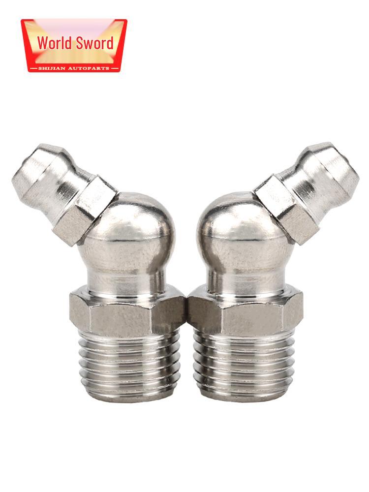 45°/90° Bent Stainless Steel 304 Grease Nipple Fitting, Assortment of 6/8/10/12mm
