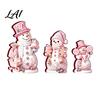 Wooden Snowman Ornaments 3PCS Christmas Ornaments Decorative Cute Festive Figures Creative Seasonal High-definition Printing Crafts for Holiday