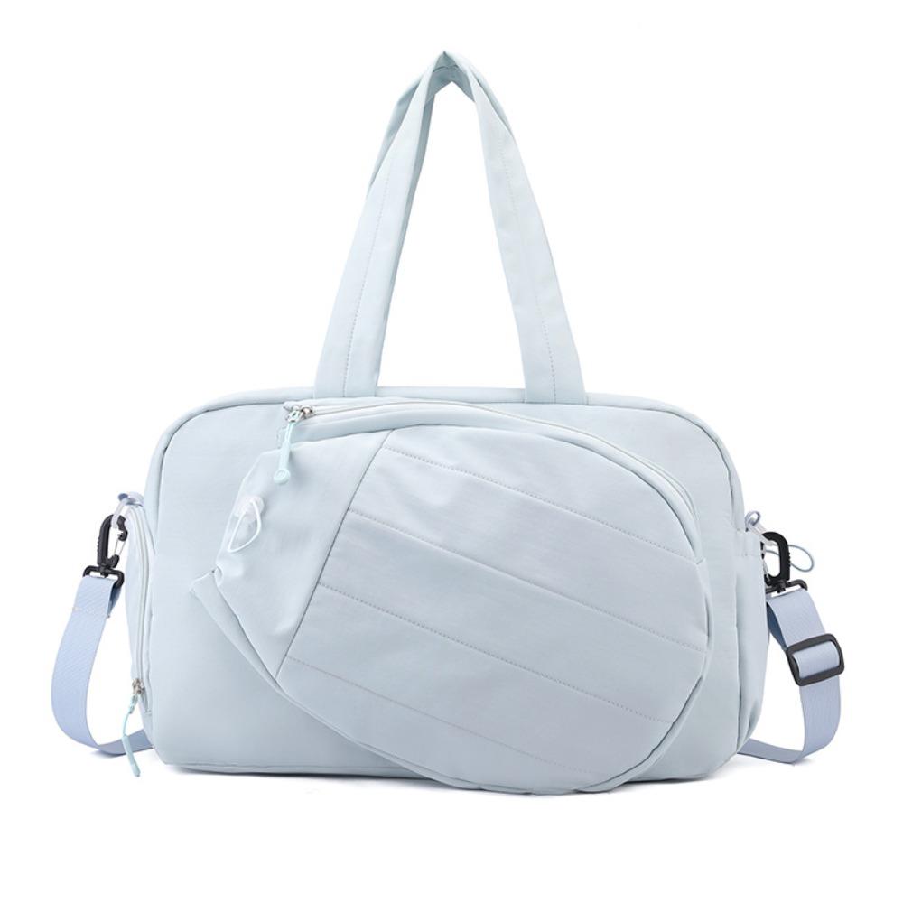 Solid Color Tennis Racket Bag Waterproof Tennis Crossbody Bag Racket Storage Travel Handbag Travel
