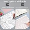 5 Pcs A3 A4 Clear Writing Pad Plastic Writing Mats Portable Exam Board For Students Exams Homework